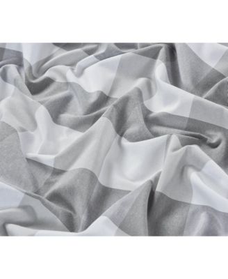 Country Farmhouse Rod Pocket Buffalo Plaid Gingham Tie Up Window Curtain Panel