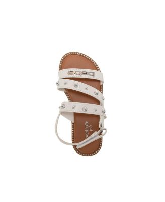 Girls fashion Sandals with Dome Stud Logo hw