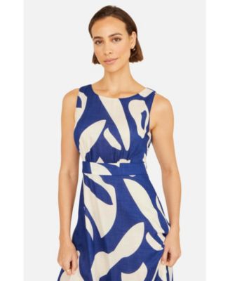 Women's Cotton Abstract Print Maxi Dress