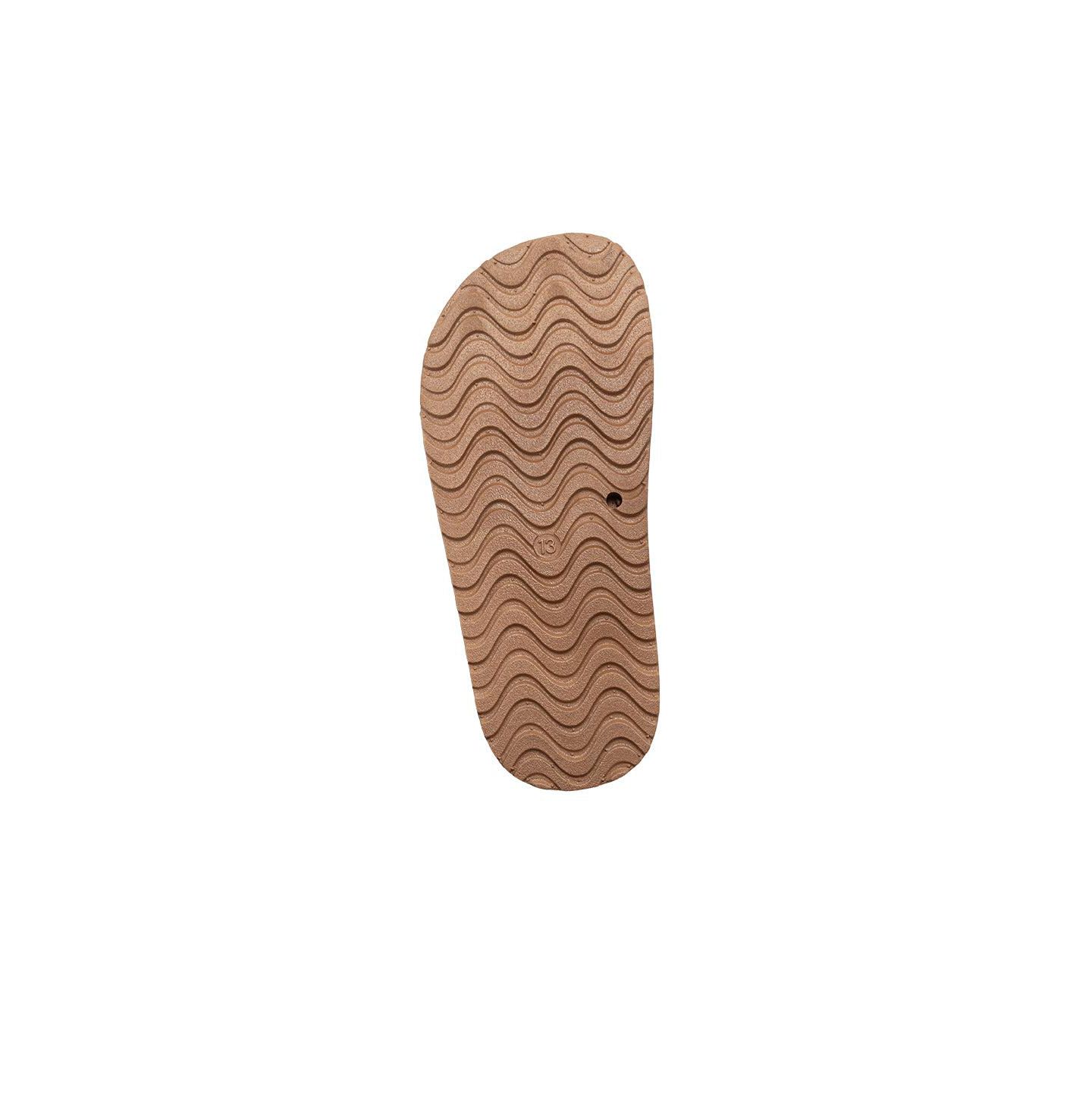 Сандалии Bebe Footbed Sandals - Lightweight with Secure Buckles and Multi-Charm Details для девочек, цвет: Рыжевато-коричневый — фото 6