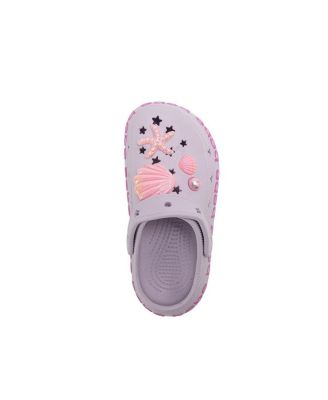 Big Girls Lightweight EVA Clogs Slip - On Comfy Shoes with Sea Life Charms