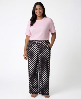 Plus Size Mid-Rise Pajama Pants