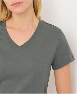 Women's Organic Cotton Essential V-Neck Tee