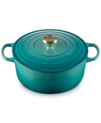 Signature Enameled Cast Iron 6.5-Quart Deep Round Dutch Oven