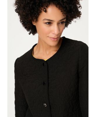 Women's Collarless Quilted Jacket