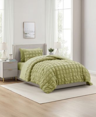 Luxury Soft Seersucker Design 5-Pc. Comforter Set, Twin/Twin XL