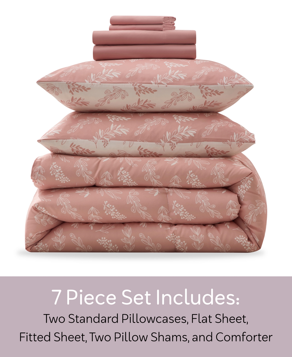 Nestl Luxury Soft Botanical Design -Pc. Comforter Set