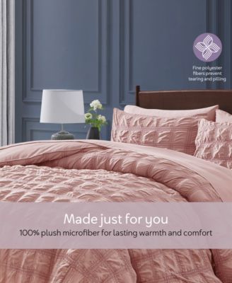 Luxury Soft Seersucker Design 7-Pc. Comforter Set, Queen