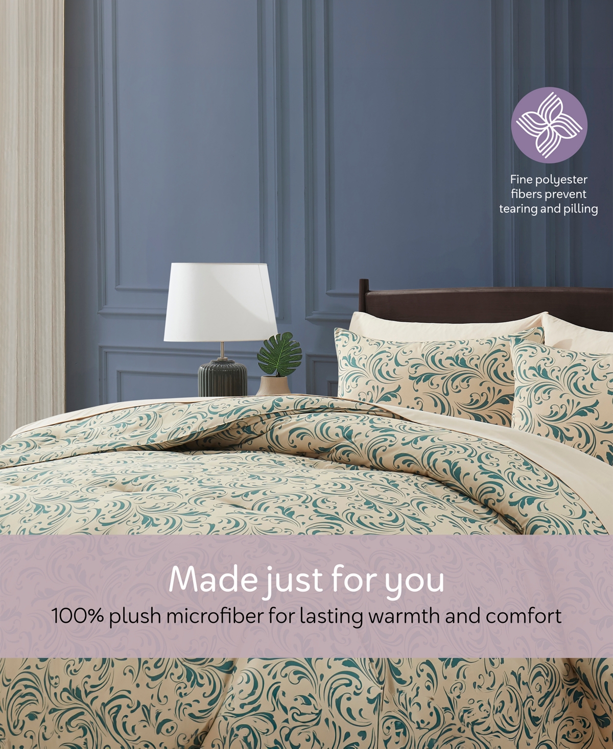 Nestl Luxury Soft Biomorphic Design -Pc. Comforter Set