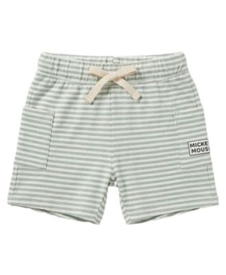 Baby Boys' Mickey Mouse Button-Down Shirt and Shorts, 2-Piece Set