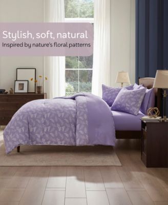 Luxury Soft Botanical Design 7-Pc. Comforter Set, Queen