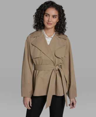 Women's Short Flared Trench Coat