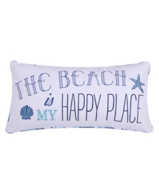 Beach Happy PlaceDecorative Pillow, 12" x 24"