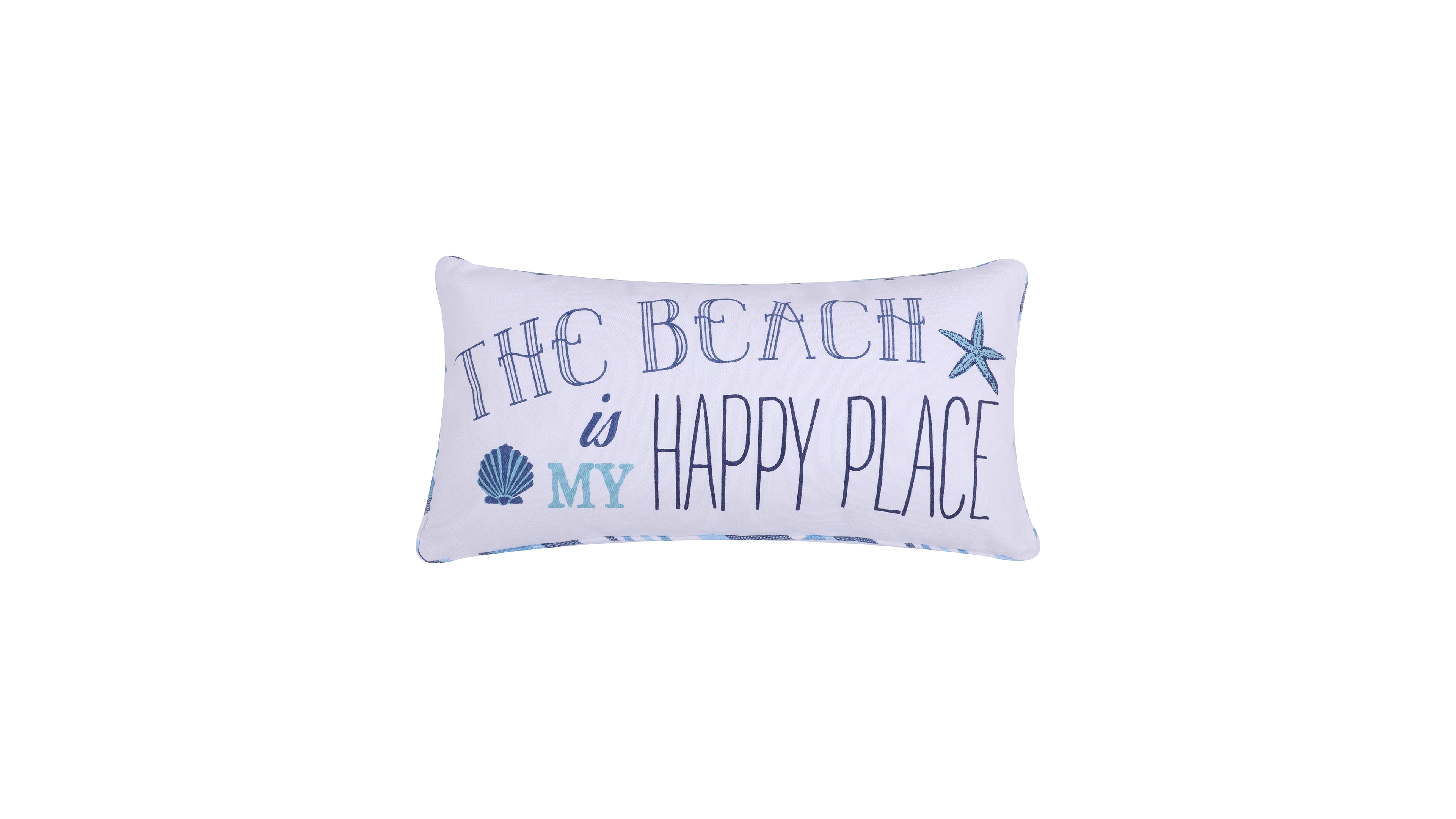 Levtex Beach Happy PlaceDecorative Pillow, 12" x 24"