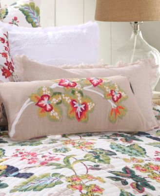 Linen Fringe Decorative Pillow, 12" x 24"