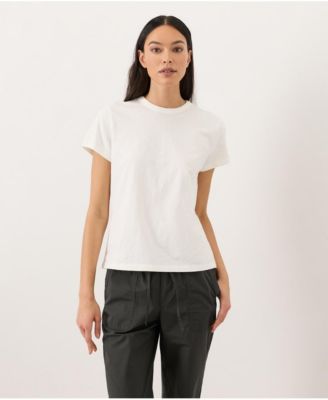 Women's Organic Cotton Soft-Slub Essential Crewneck Tee