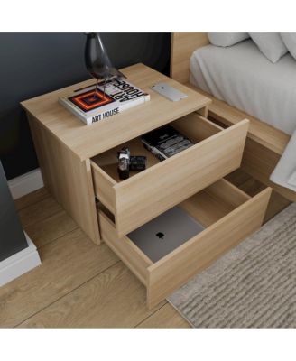 James Nightstand With 2-Drawers