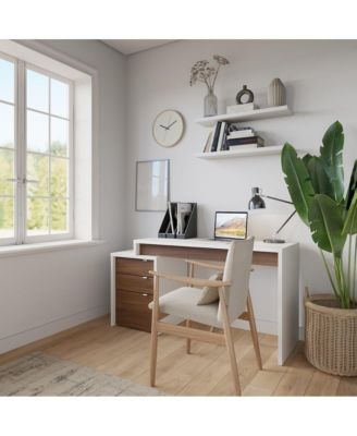 Desk and 3-Drawer Filling Cabinet.