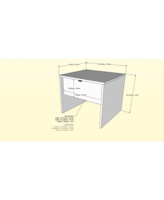 Nightstand With 1-Drawer.