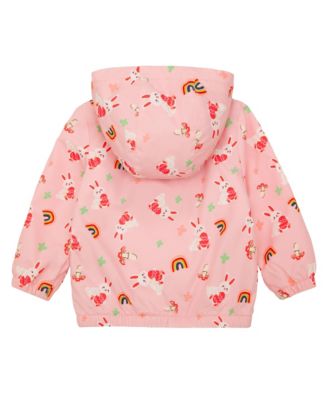 Toddler Girls Fleece Lined Windbreaker Rain Jacket
