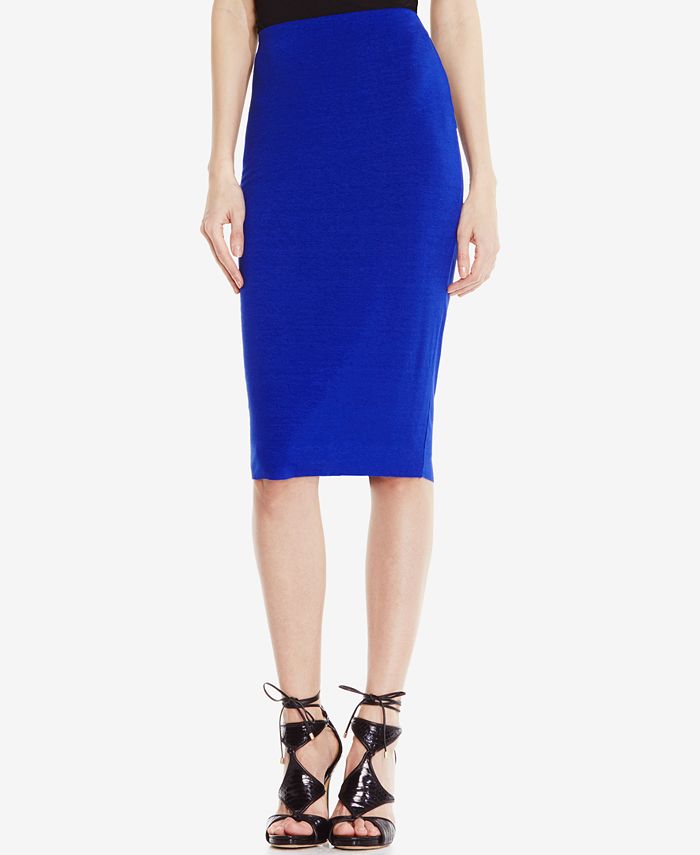 Vince Camuto Stretch-Knit Pencil Skirt, Created for Macy's & Reviews -  Skirts - Women - Macy's