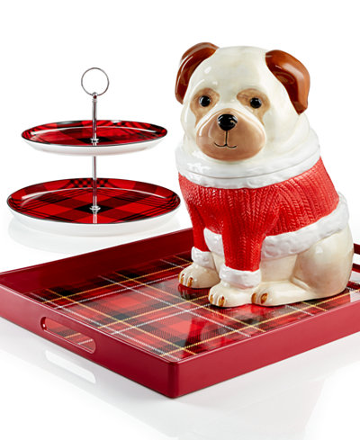 Martha Stewart Collection Pups & Plaid Serveware Collection, Only at Macy's