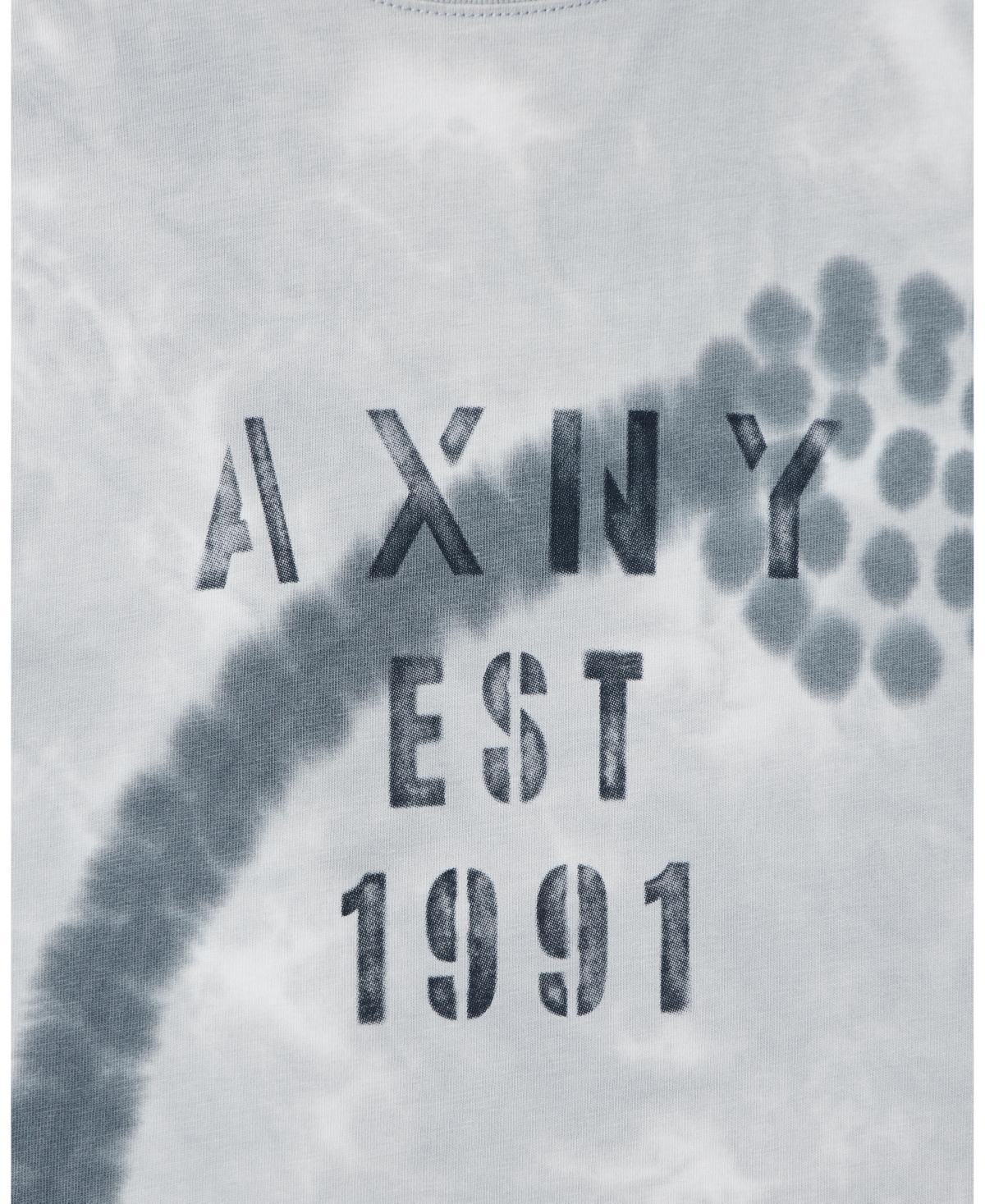 A|X Armani Exchange Men's Short Sleeve Tie Dye Logo T-Shirt