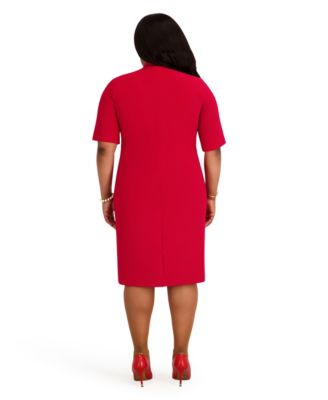 Women's V-Neck Midi Dress