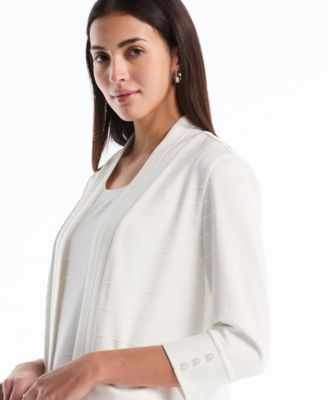 Petite Ottoman Knit Cardigan Sweater