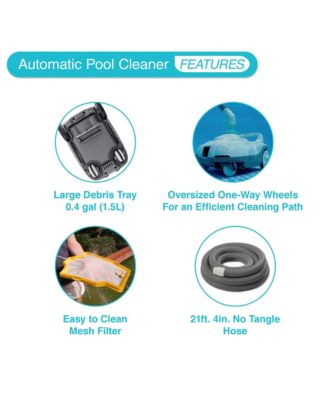 ZX100 Automatic Pressure Side Swimming Pool Cleaner w/Hose & Converter