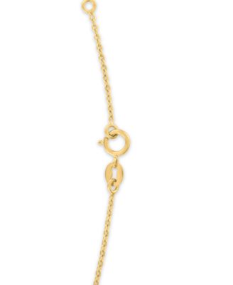 Cultured Freshwater Pearl (7mm) & Diamond Accent Sideways Heart Pendant Necklace in 14k Gold Over Sterling Silver