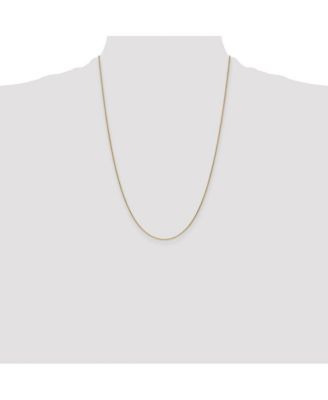 Solid 18k Yellow Gold Italian Sparkle-Cut Open Elongated Cable Chain Necklace