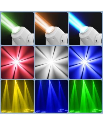 120Watt RGBW LED Moving Head Stage Light with 8 Rotating Gobo Patterns, DMX512 and Sound Control