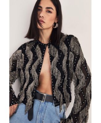 Women's Loop Tassel Embellished Jacket