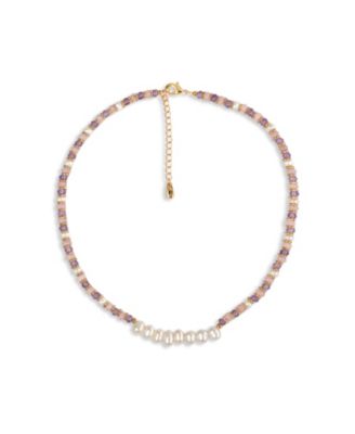 Retro Chic Pearl Necklace - Pink 69$