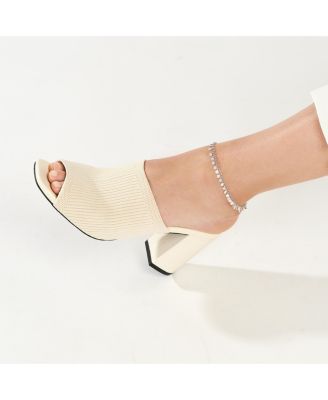 925 Sterling Silver 10 Inch Rhodium Plated Round Link With Hanging Circles Adjustable Anklet Anklet