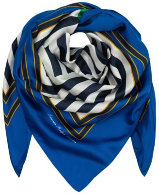 Blocked Stripe Large Square Scarf