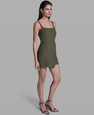 Women's Sleeveless Mini Romper Dress