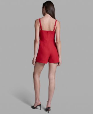 Women's Sleeveless Mini Romper Dress