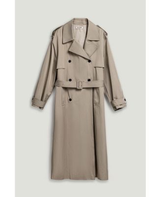 Women's Oversized Double-Breasted Trench Coat