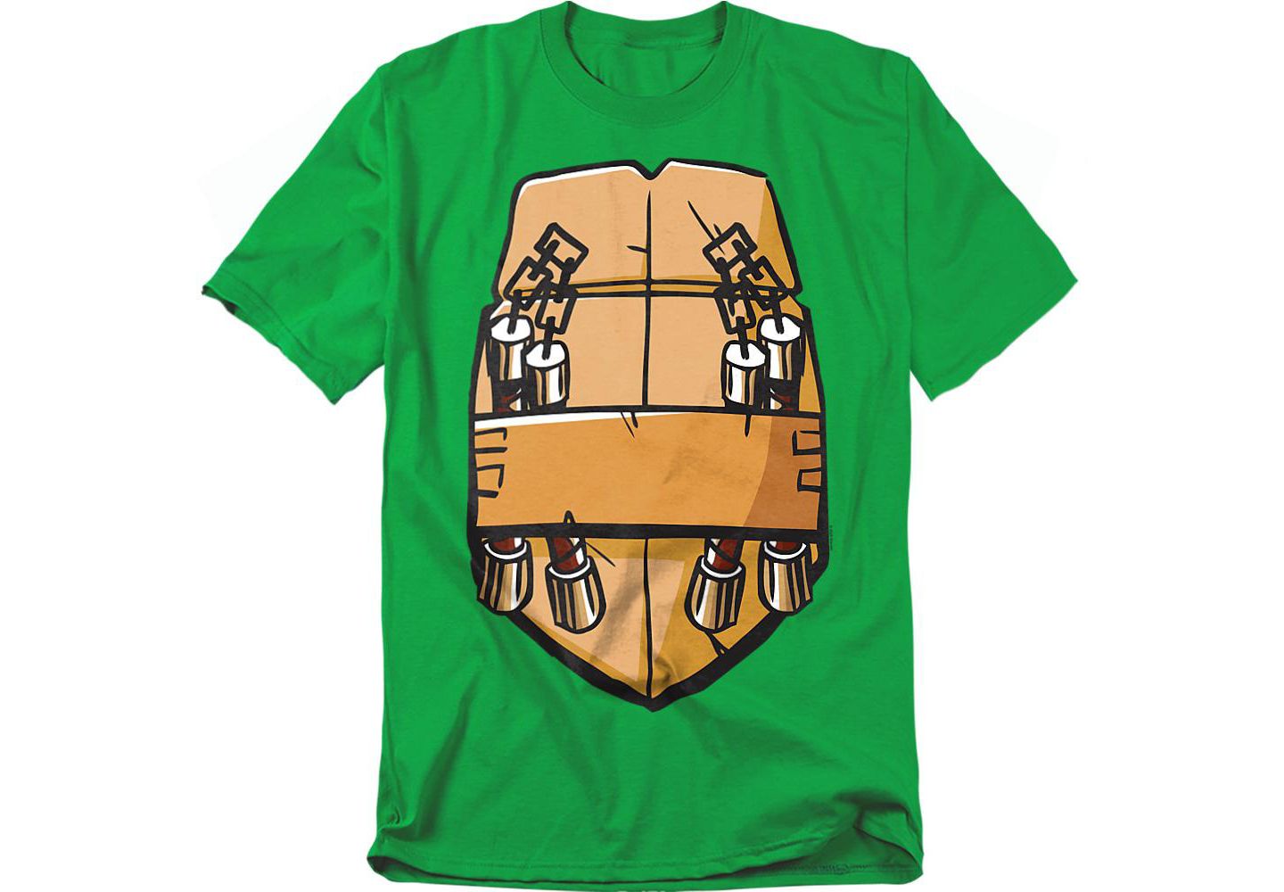 Мужская футболка Teenage Mutant Ninja Turtles 2012 Michelangelo Shell, цвет: Зелёный — фото 1