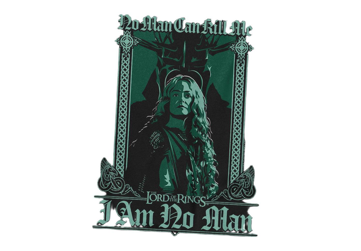 Мужская футболка Lord Of The Rings Witch King Eowyn No Man, цвет: Чёрный — фото 2