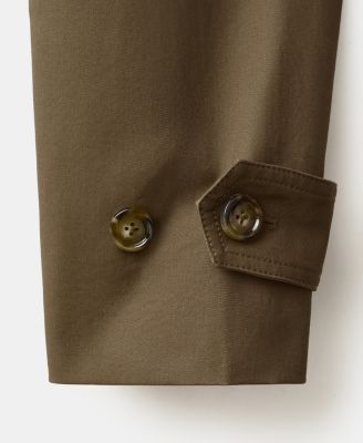 Women's Funnel Neck Belt Trench Coat