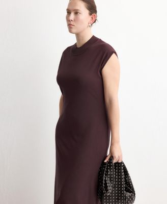 Women's Perkins-Neck Knitted Dress