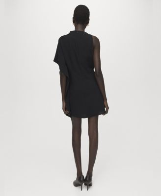 Women's Short Asymmetrical Sleeve Dress