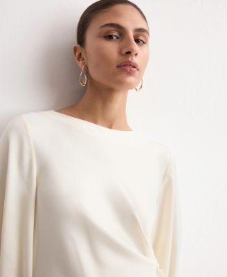 Women's Ruched Satin Dress