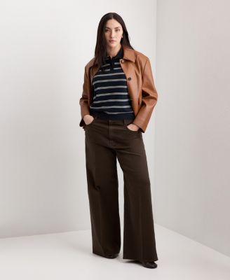 Women's High-Waisted Wide Leg Jeans