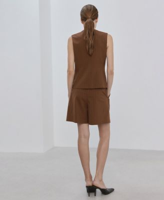 Women's Pinstriped Suit Vest