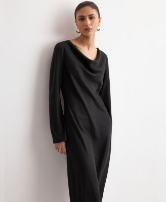 Women's Draped Neck Dress