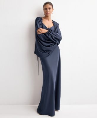 Women's Satin Long Skirt